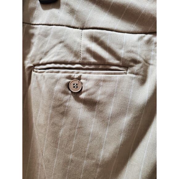 New York & Co. Women's Beige Polyester High Rise Straight Fit Dress Pant Size 10 - Picture 8 of 13